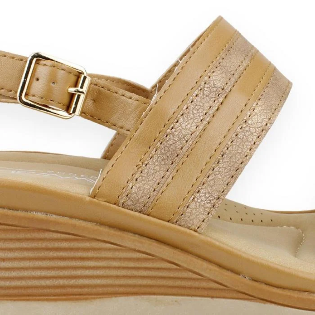 SANDALIAS NEW WALK CAMEL MUJER A2152-303-CA-3