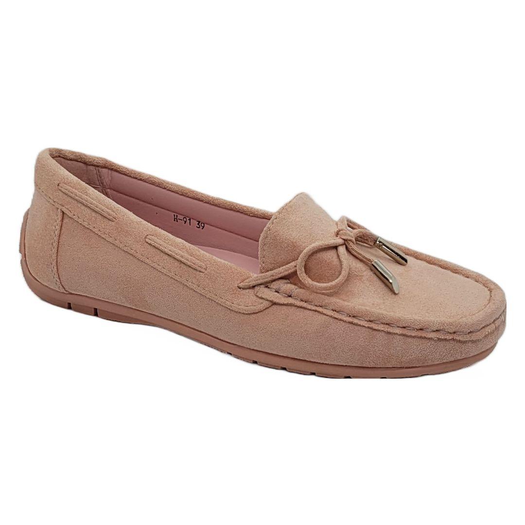 MOCASINES HUALUNAOUTE MUJER ROSADO H-91-0