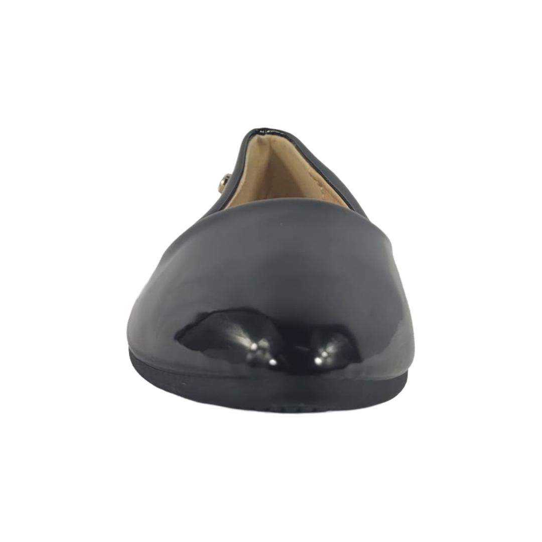 ZAPATOS CASUALES HUALUNAOTE NEGRO CHAROL MUJER X601-2