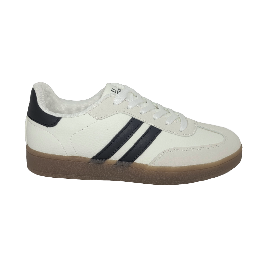ZAPATILLAS URBANAS SKATER BLANCO/NEGRO MUJER | 772-0500-0