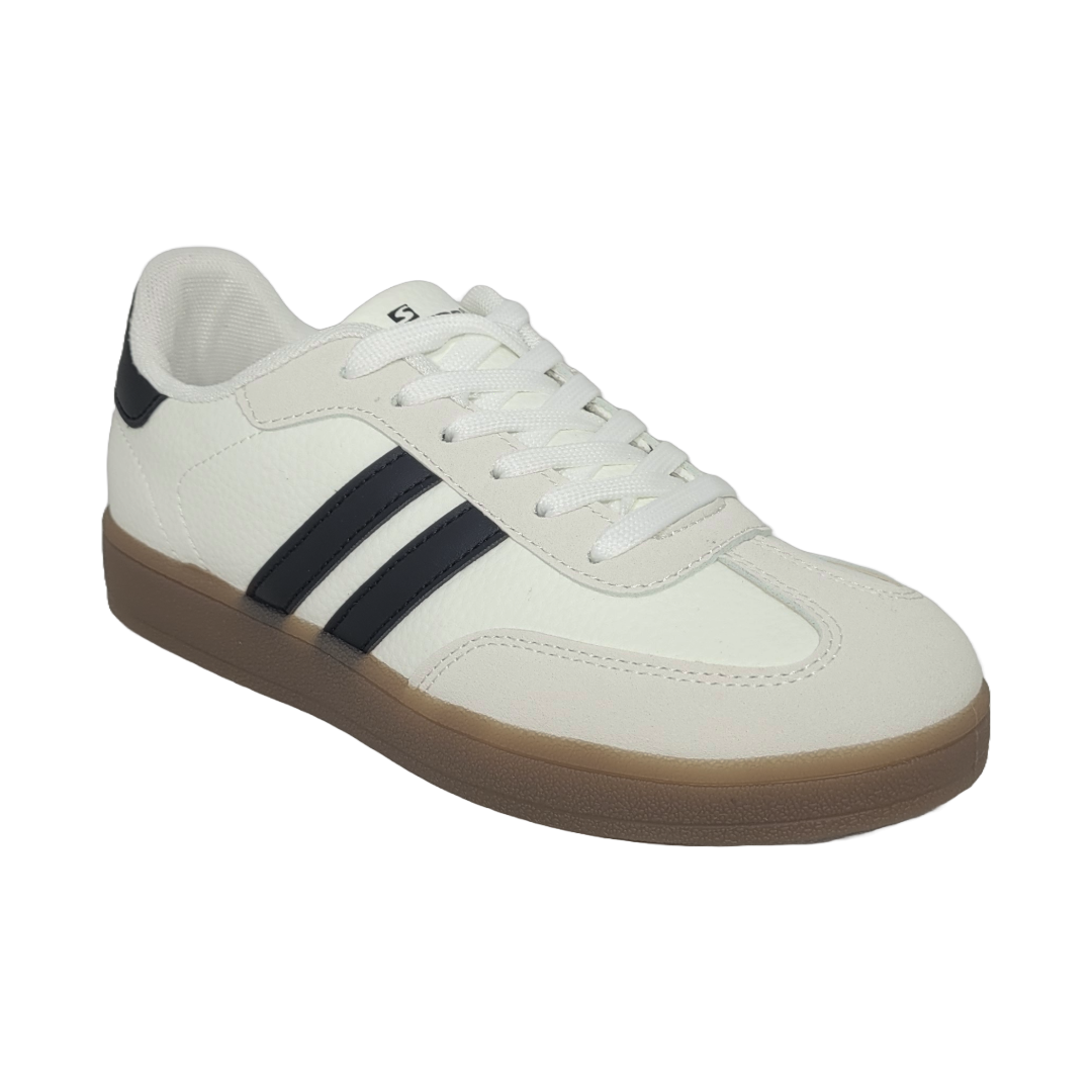 ZAPATILLAS URBANAS SKATER BLANCO/NEGRO MUJER | 772-0500-1