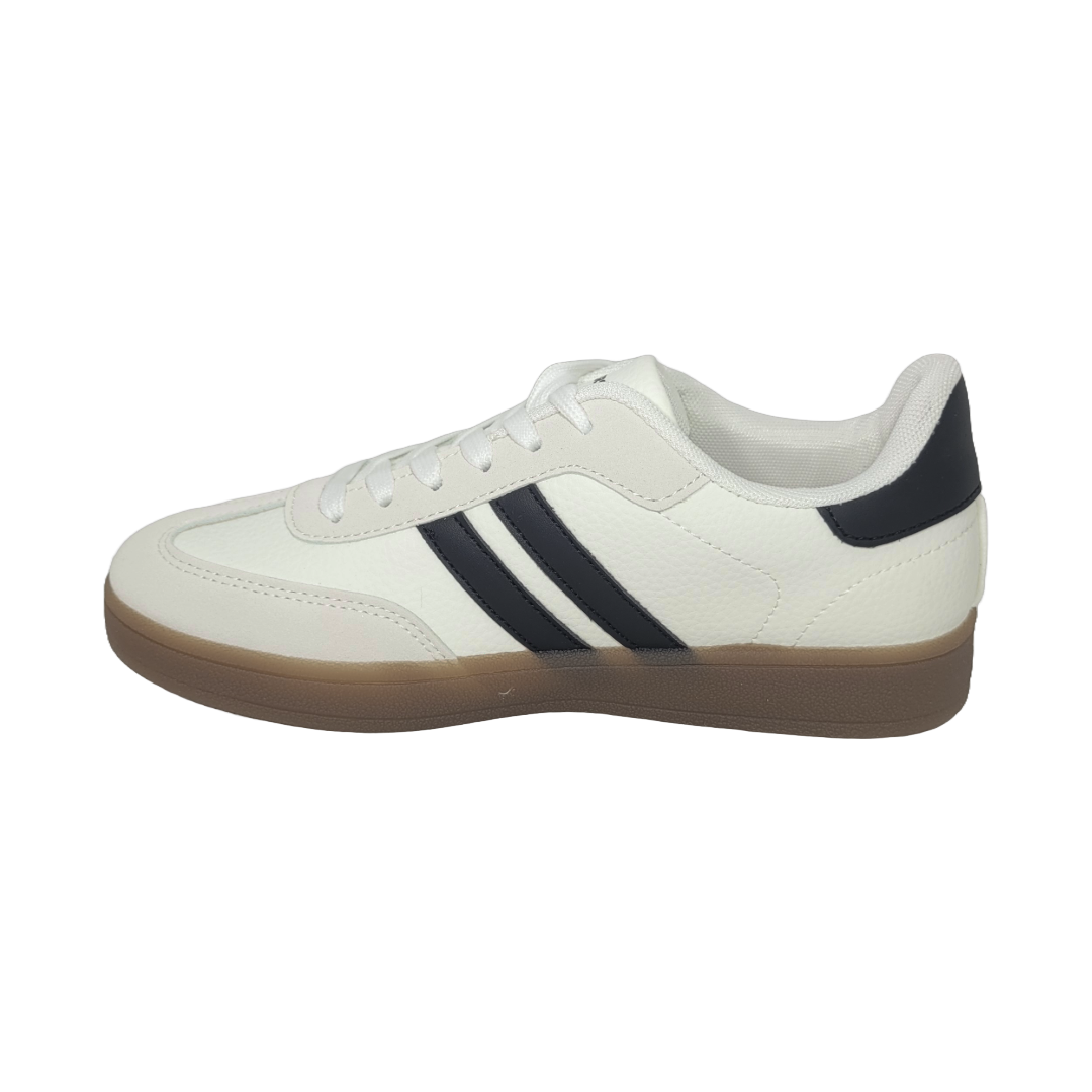 ZAPATILLAS URBANAS SKATER BLANCO/NEGRO MUJER | 772-0500-2
