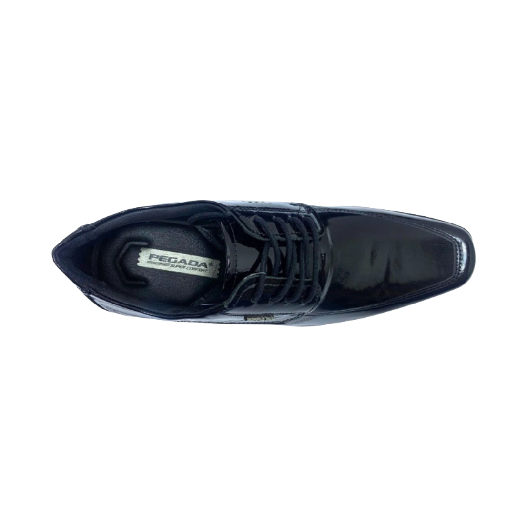 MOCASINES PEGADA NEGRO CHAROL DE HOMBRE 126502-03-3
