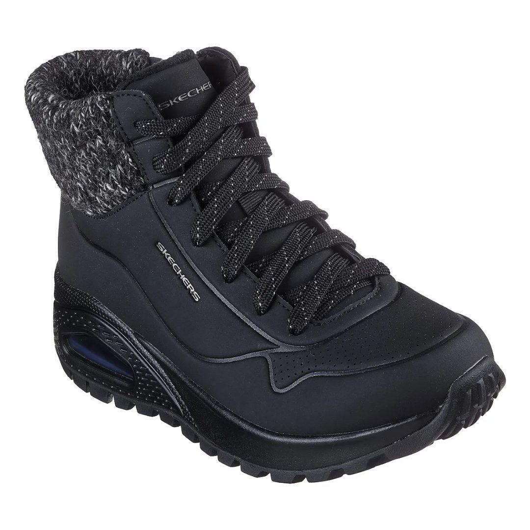 BOTINES SKECHERS UNO RUGGED DARLING DAZE 167988-BLK-0