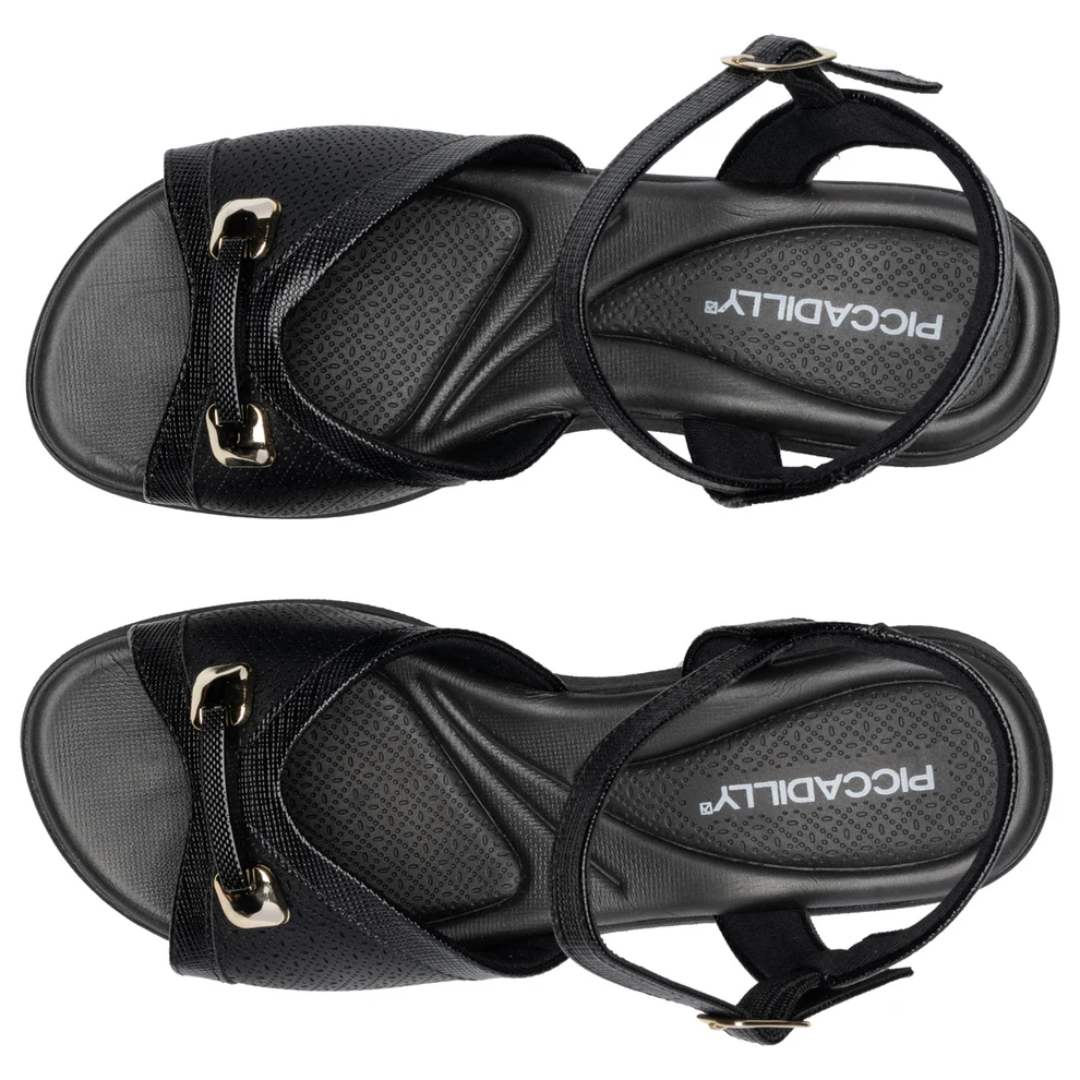SANDALIAS PICCADILLY NEGRO MUJER PI-54037700000005-2
