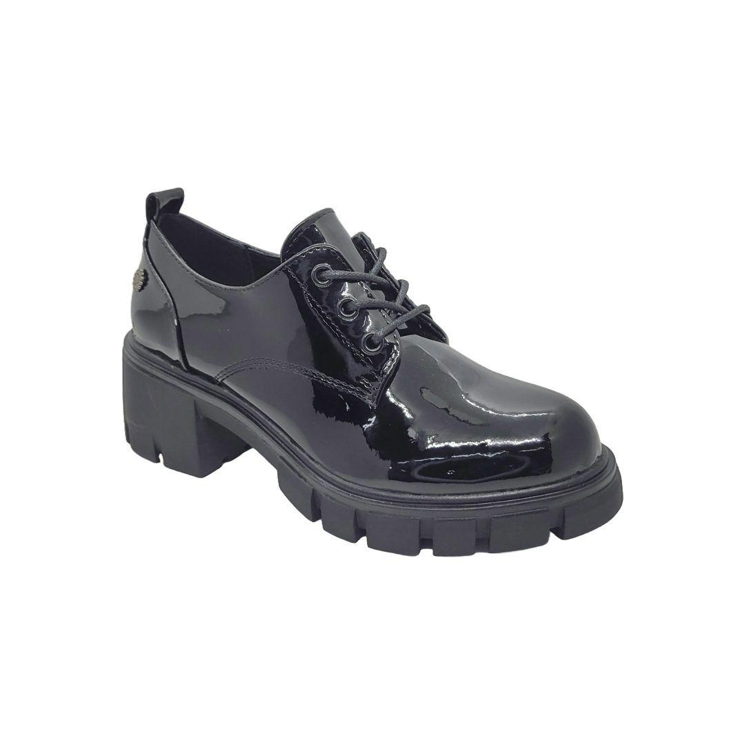 ZAPATOS CHALADA NEGRO CHAROL 38-JUSTY-1-0