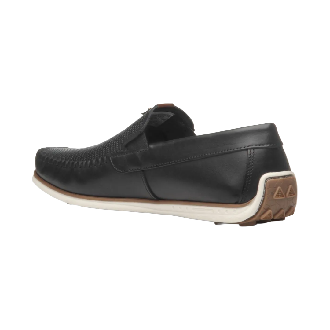 MOCASINES PEGADA NEGRO DE HOMBRE 142002-02-2