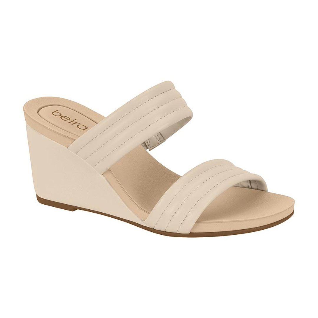 Sandalia Beira Rio White Cream 8515.100.20980-83517-0