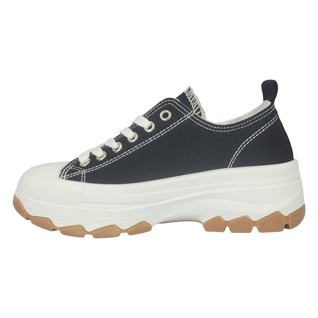 ZAPATILLAS URBANAS BY PASS NEGRO MUJER WA70-1-2