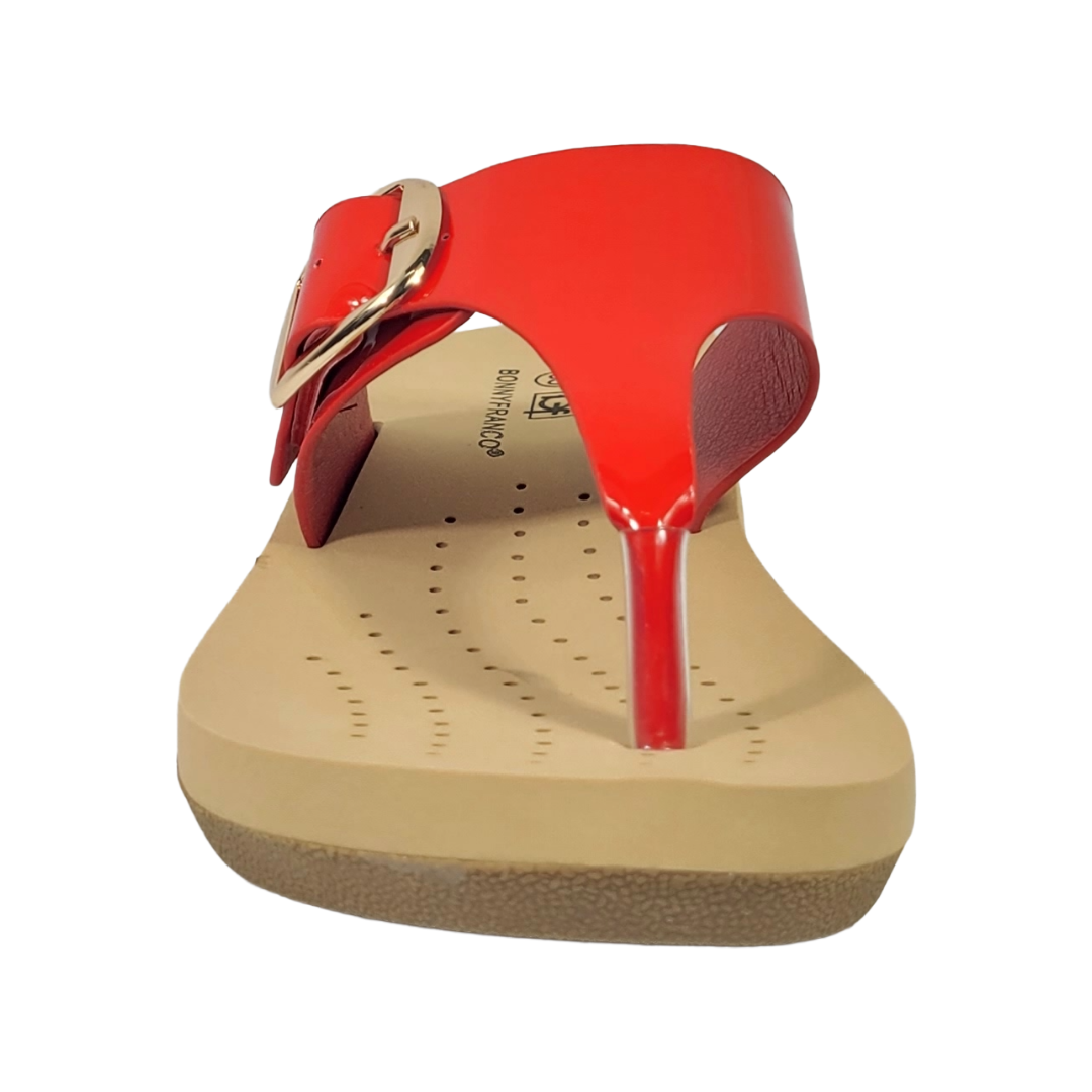SANDALIAS BONNY FRANCO ROJO MUJER 384-0078-4