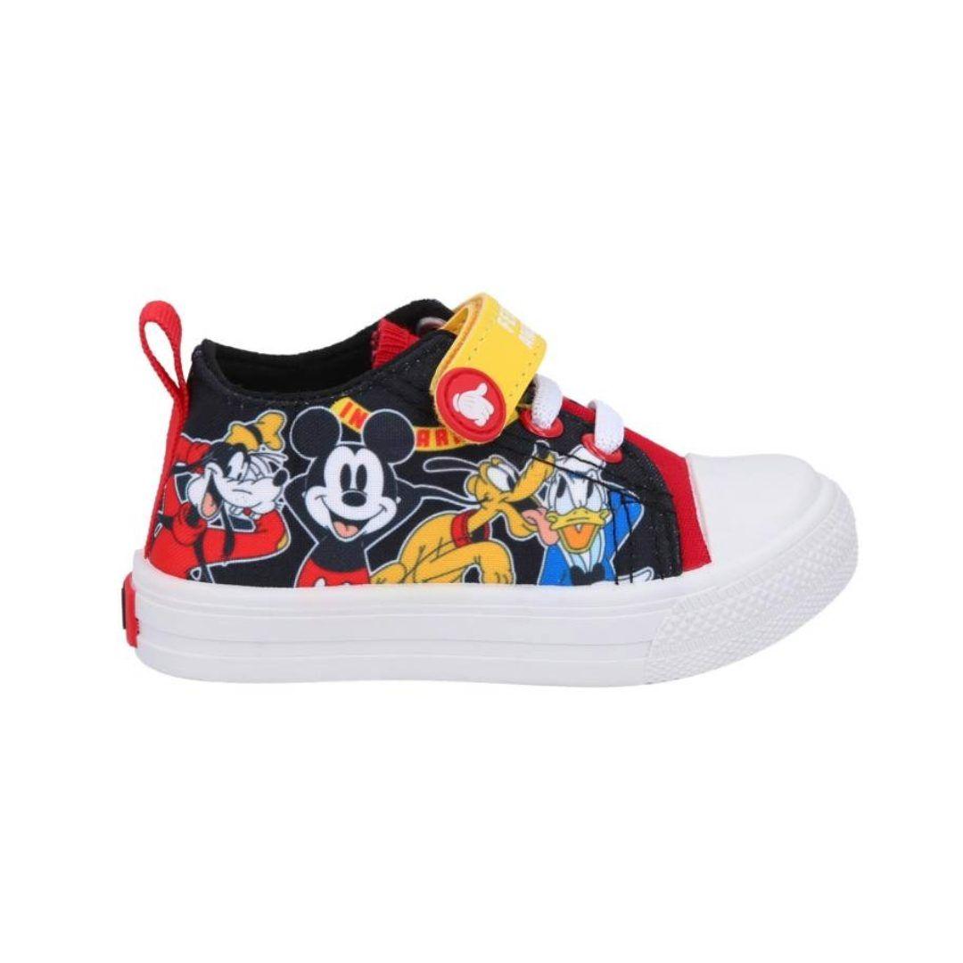 Zapatilla Sportzone Lona Baja Mickey Mouse Negro Bebé MKTCS-0