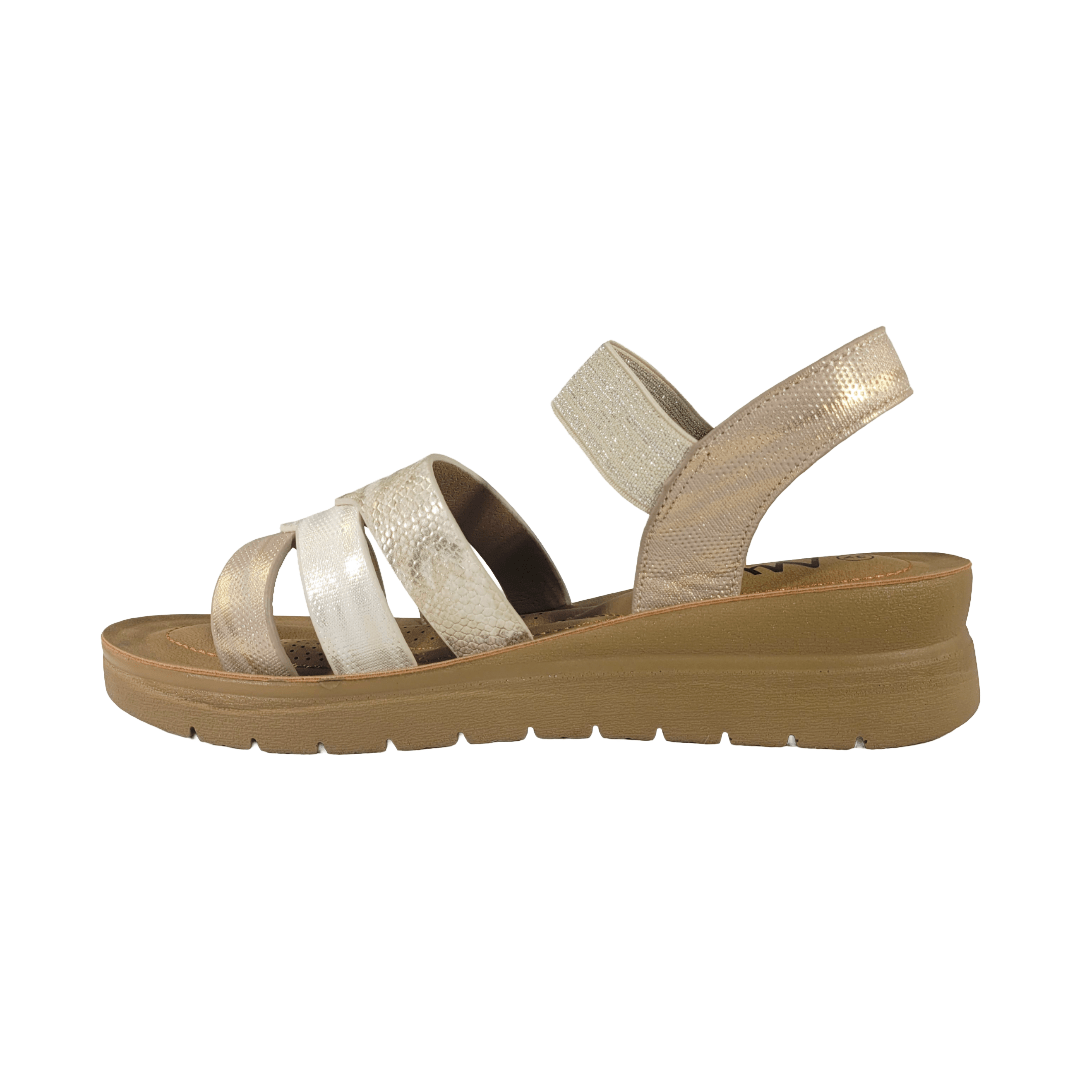 SANDALIAS NEW WALK BEIGE MUJER | FSD411-D0-3