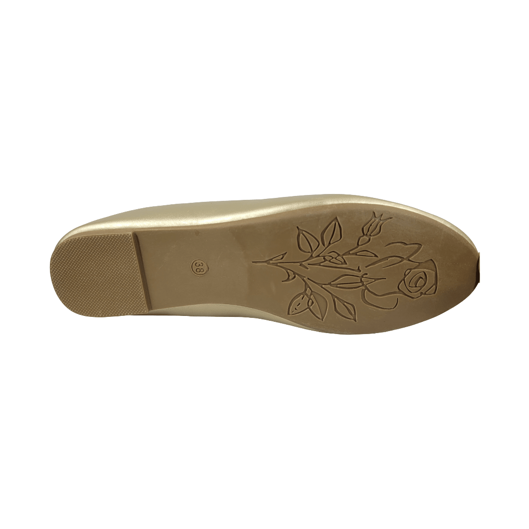 BALLERINAS BONNY FRANCO DORADO MUJER | 384-0606-4