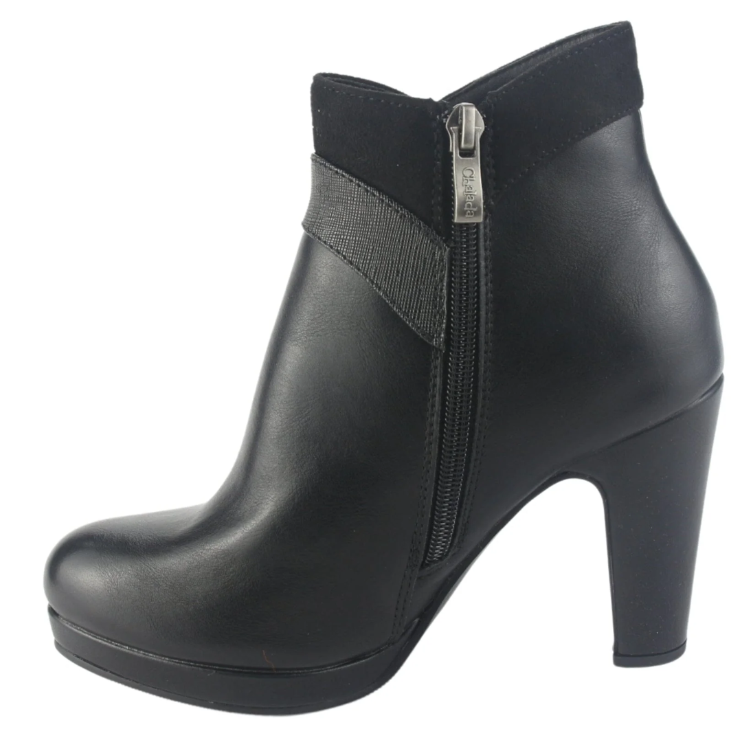 BOTINES CHALADA MUJER NEGRO MODA 1-BAMBINA-5-4