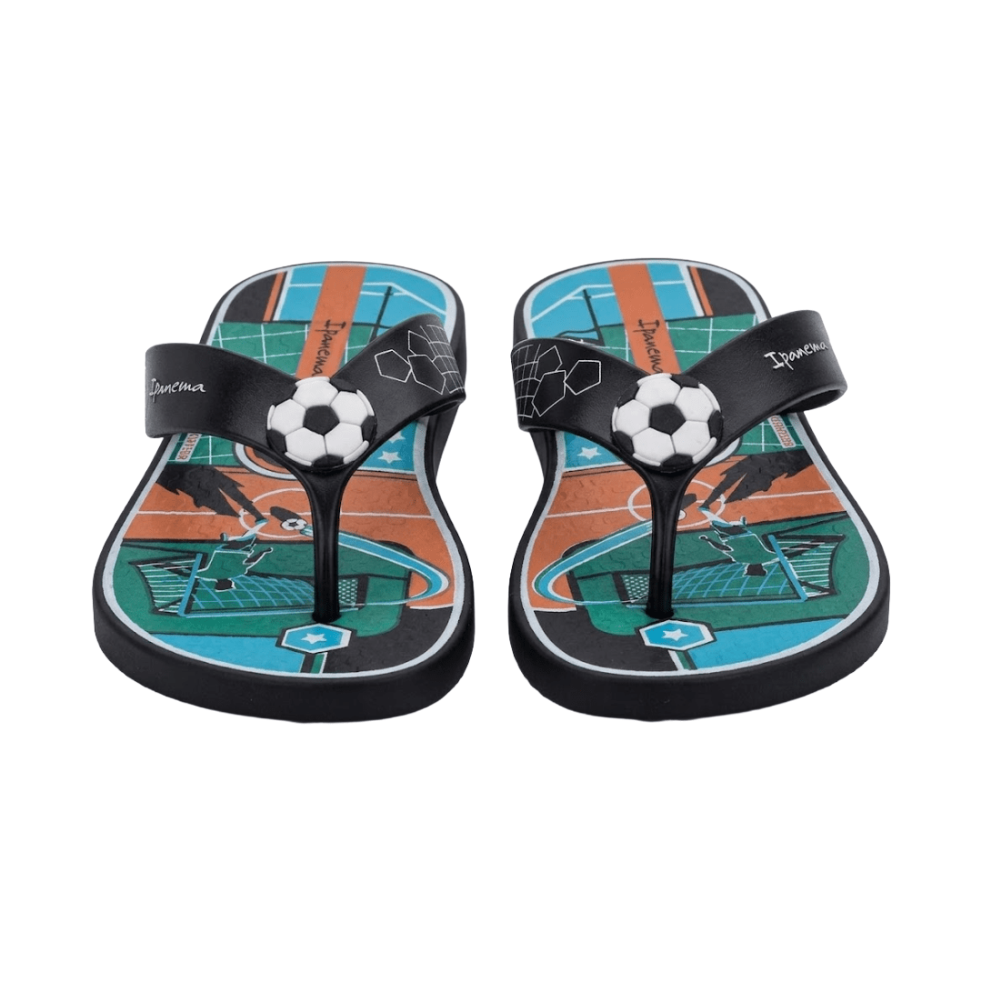 SANDALIAS IPANEMA NEGRO/VERDE INFANTIL | GR-IP-27277-2