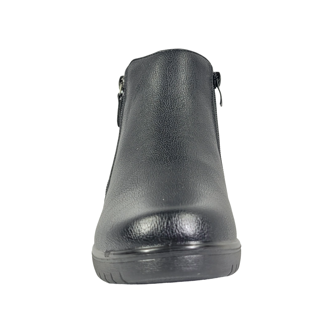 BOTINES BY PASS NEGRO CASUAL MUJER I26-ZW43-1-3