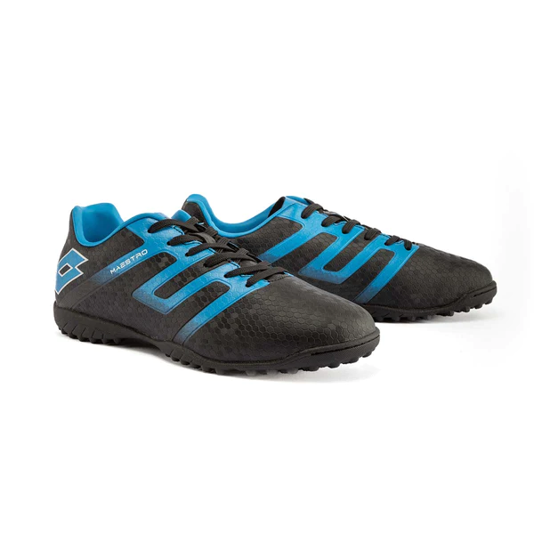Zapatillas Baby Fútbol Lotto Maestro IV Negro Azul Adulto J0445-3