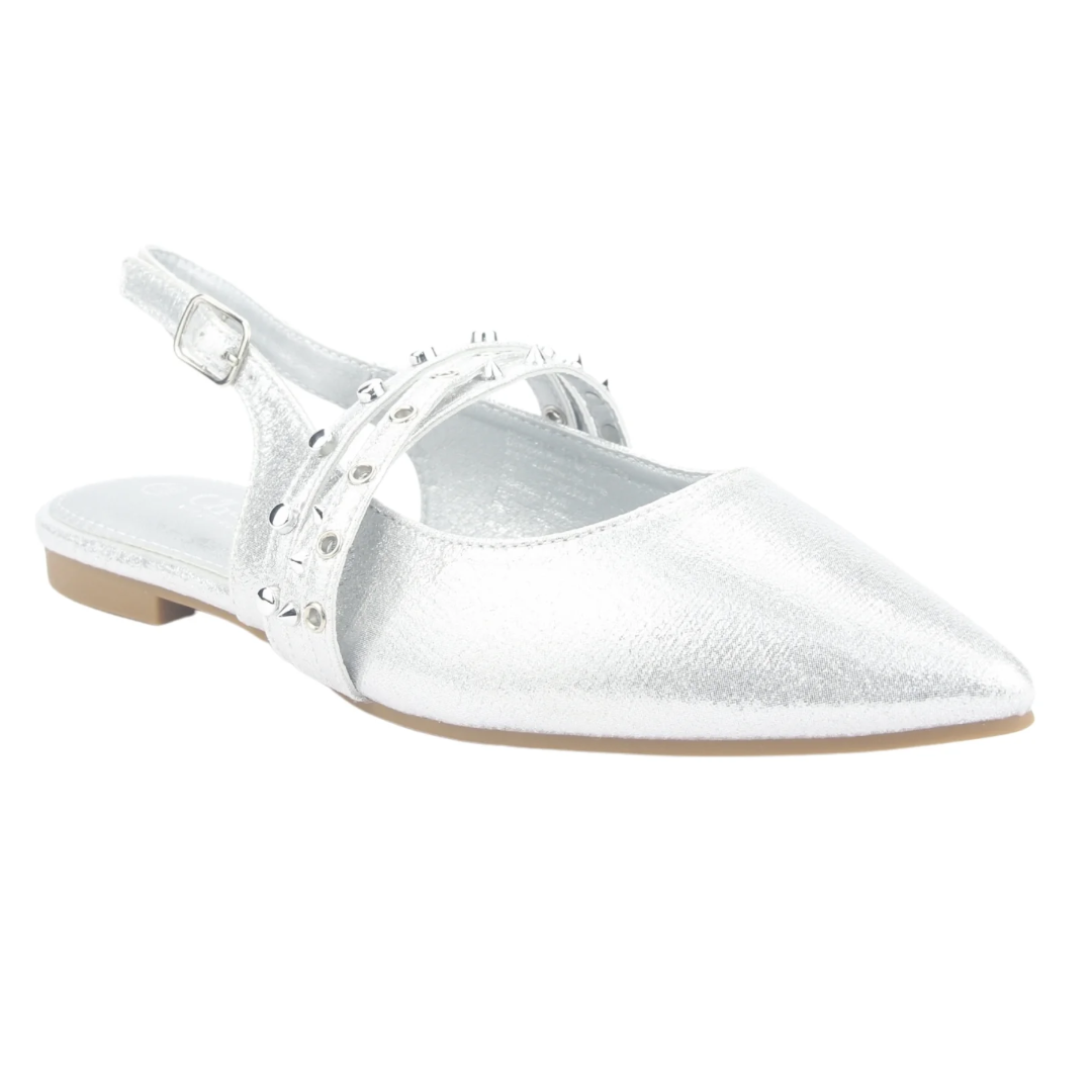 BALLERINAS CHALADA MUJER PLATEADO 5-MARIS-6-2