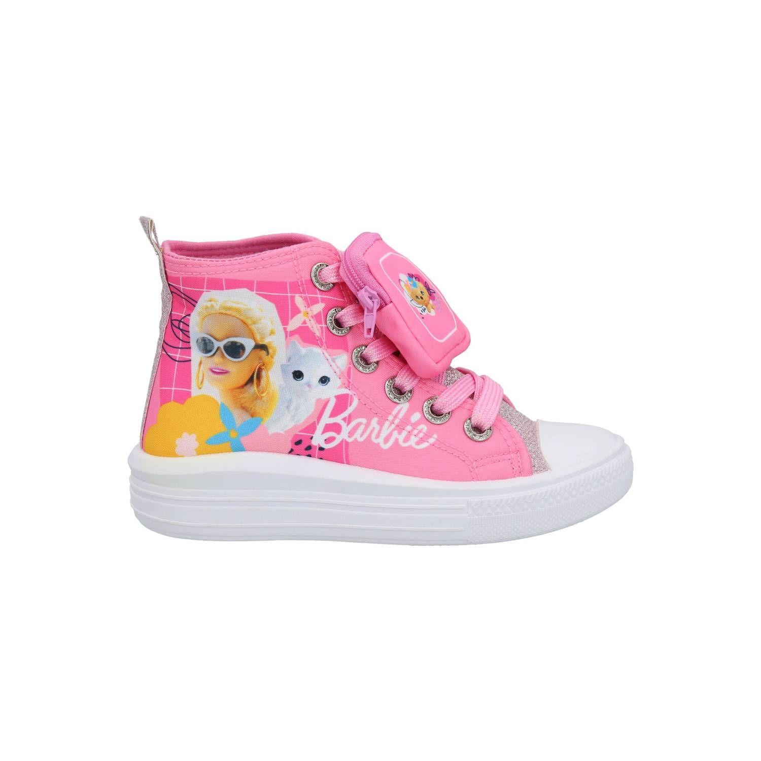 Zapatilla Sportzone Lona Alta Barbie Rosado BBICSS23002-0