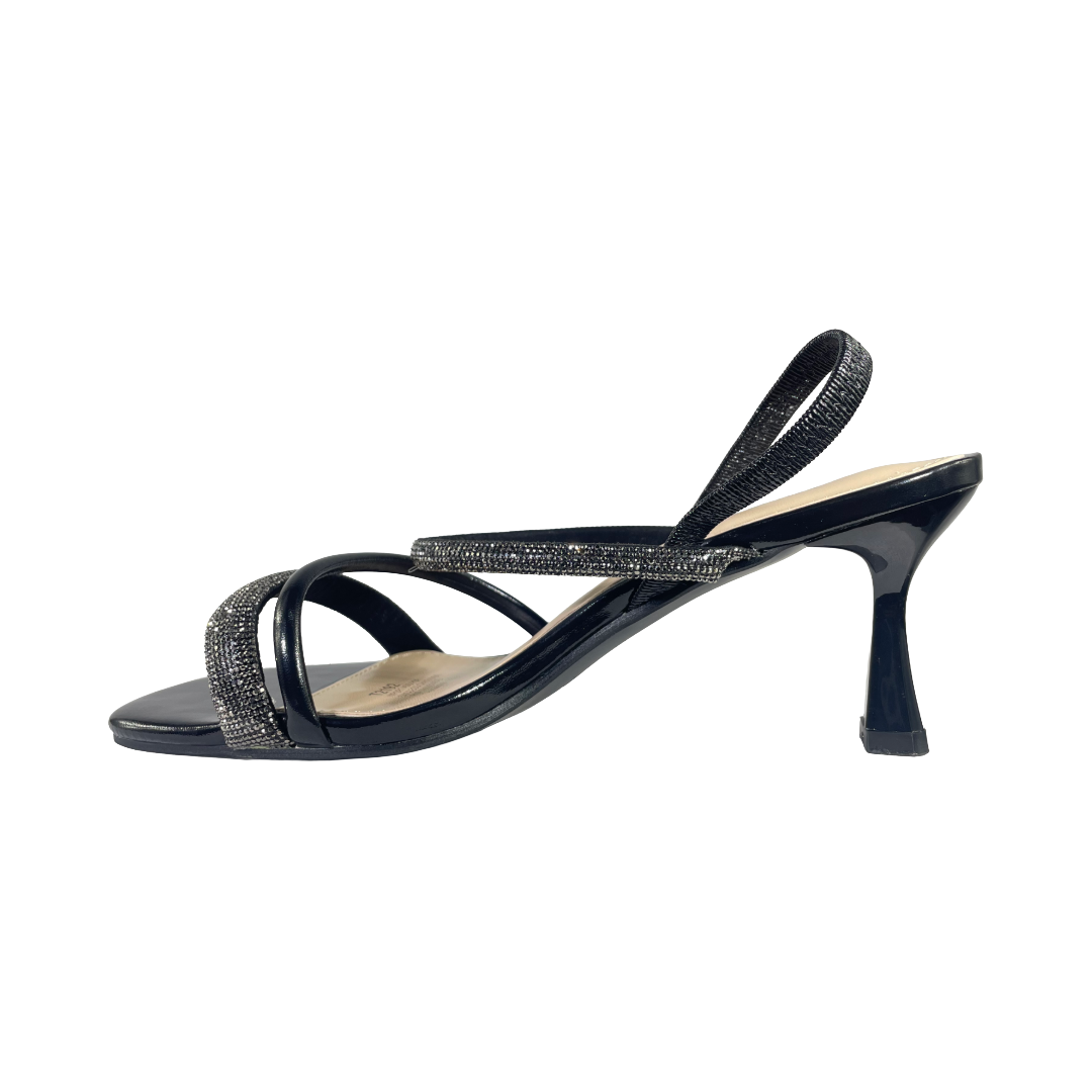 SANDALIAS DE FIESTA HUALUNAOTE NEGRO CASUAL MUJER T2192-2