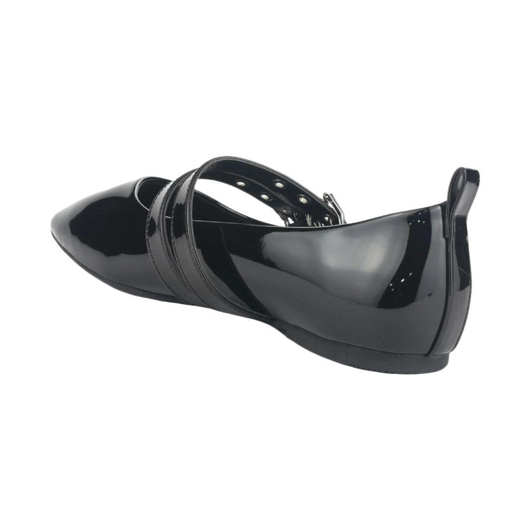 BALLERINAS CHALADA NEGRO CHAROL MUJER 5-MIU-3-2