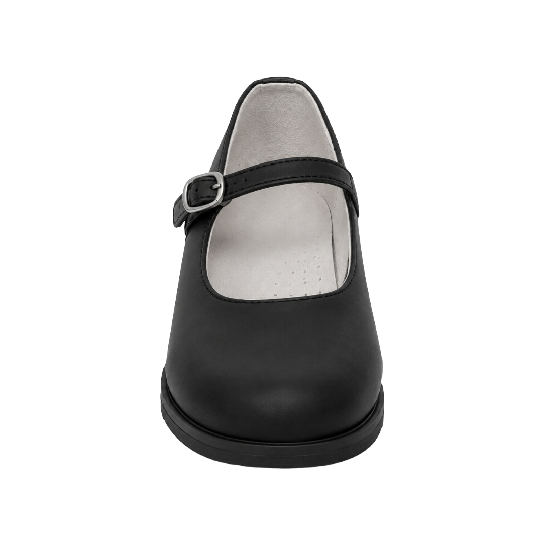 ZAPATOS DE CUECA ALQUIMIA NEGRO MATE TALLAS 22/25 INFANTIL | 3073-02/3-2