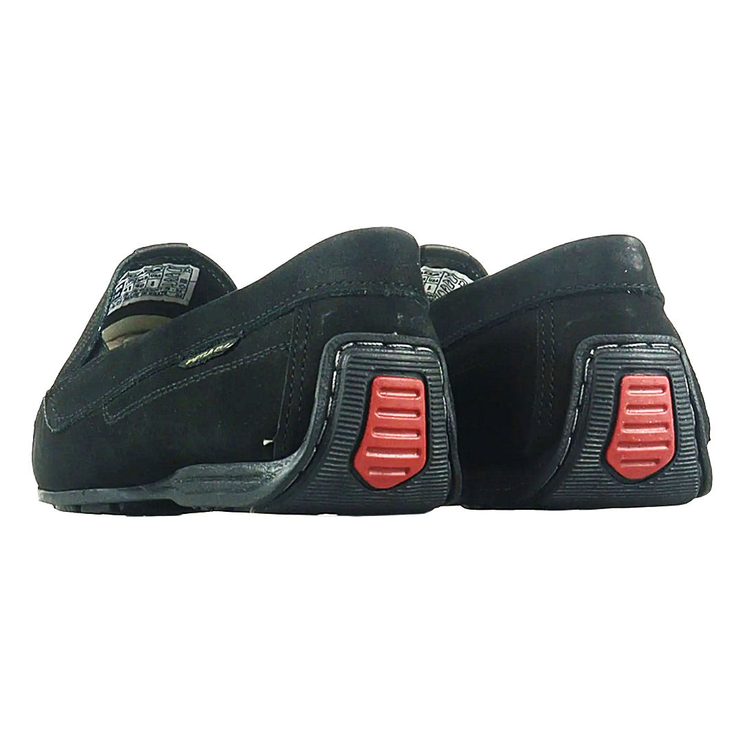 MOCASINES PEGADA CUERO NOBUCK NEGRO (HOMBRE) | 140741-08-2