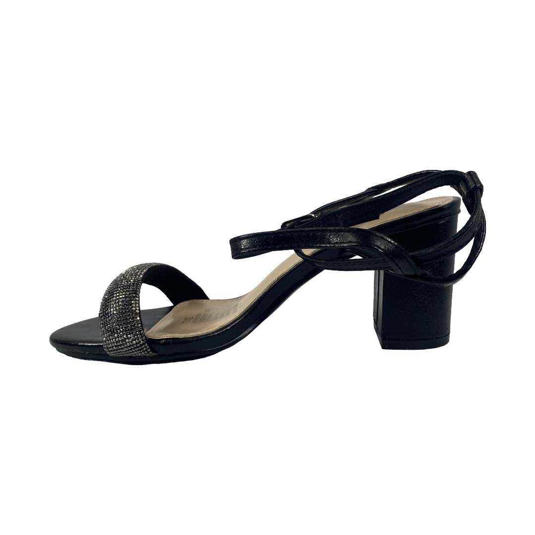 SANDALIAS DE FIESTA HUALUNAOTE NEGRO MUJER | T2172-3