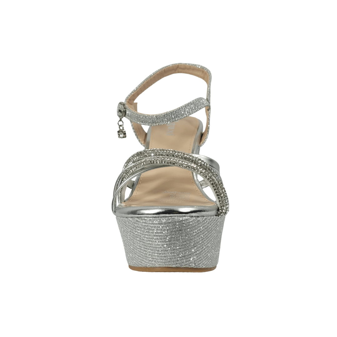SANDALIAS DE FIESTA AGUXI PLATEADO MUJER | 2123-2