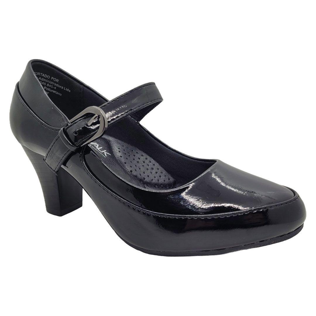 ZAPATOS NEW WALK MUJER NEGRO CHAROL A30-11-90CH-0