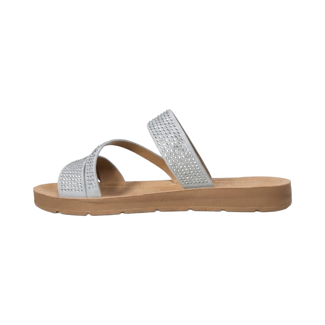SANDALIAS BONNY FRANCO PLATA MUJER | 384-0601-3