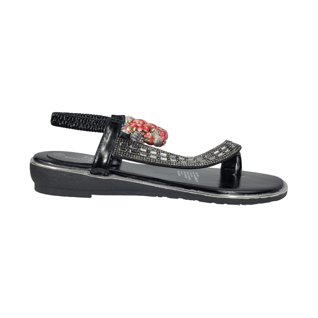 SANDALIAS BONNY FRANCO NEGRO CASUAL MUJER | 301-0037-0