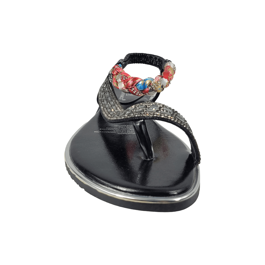SANDALIAS BONNY FRANCO NEGRO CASUAL MUJER | 301-0037-2