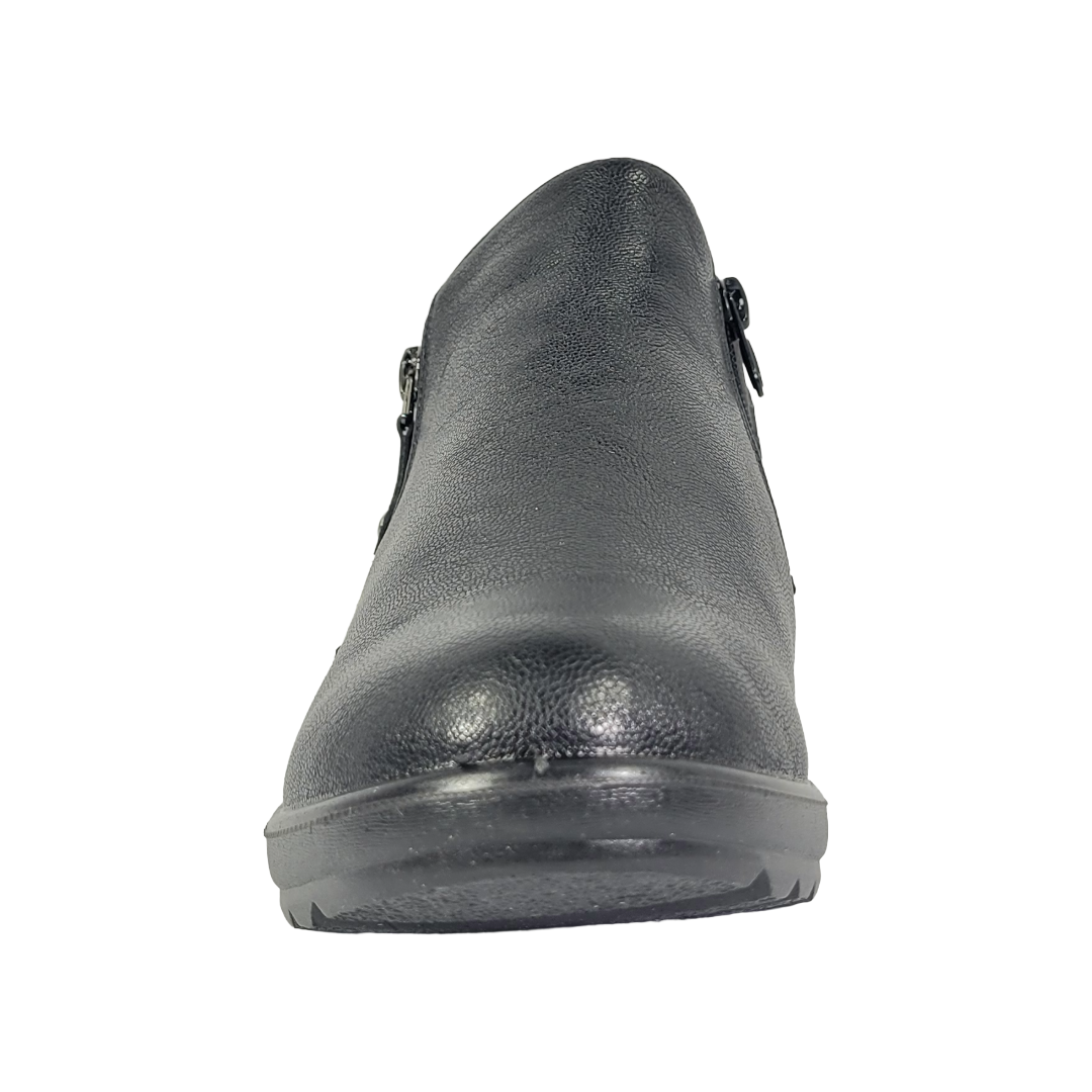 BOTINES BY PASS NEGRO CASUAL MUJER I26-ZW01-1-3