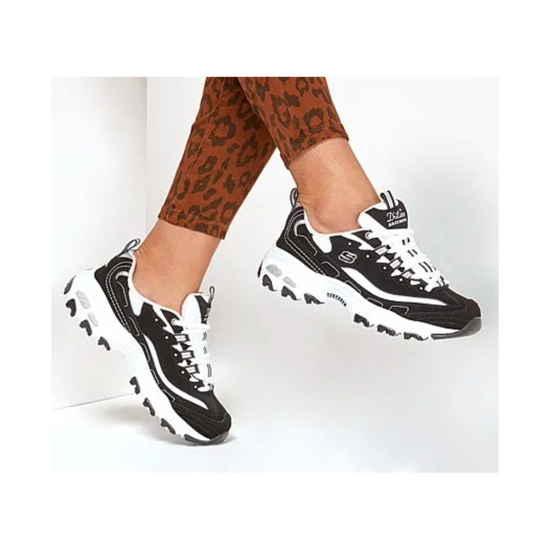ZAPATILLAS SKECHERS D'LITES BIGGEST | 11930-BKW-2