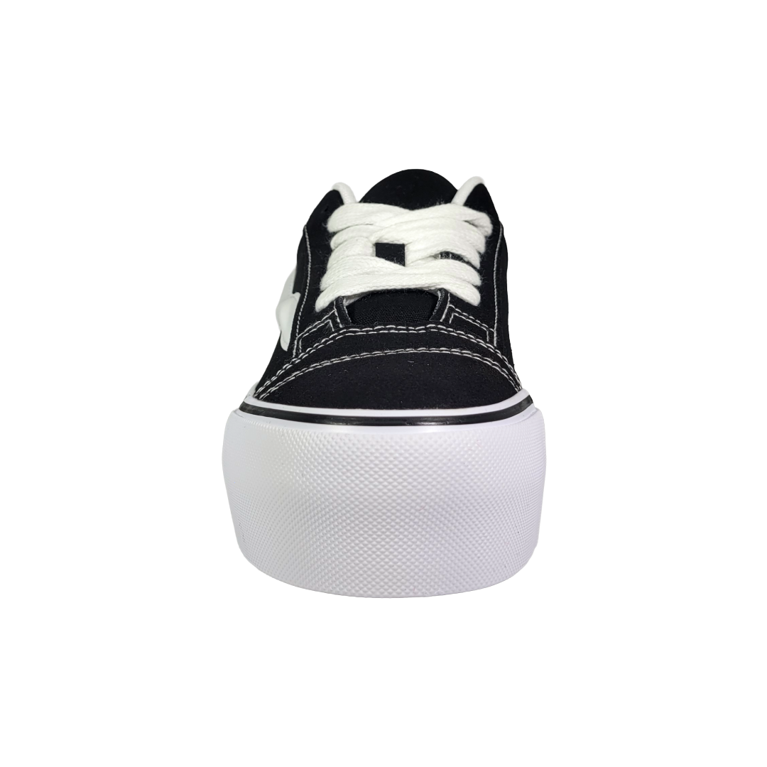 ZAPATILLAS URBANAS SKATER NEGRO/BLANCO MUJER | 728-2643-2