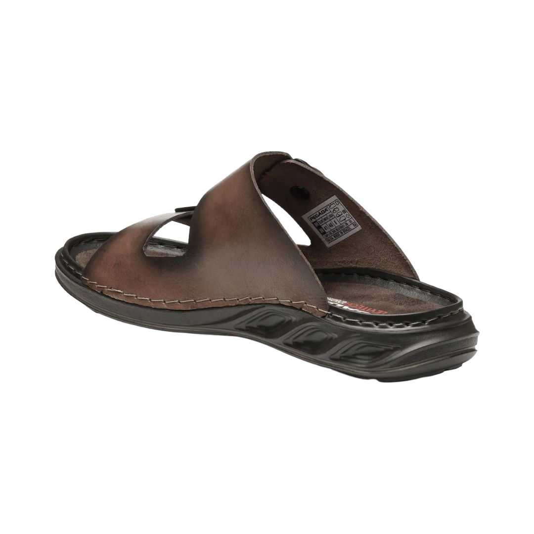 SANDALIAS PEGADA CAFE DE HOMBRE 134106-02-2