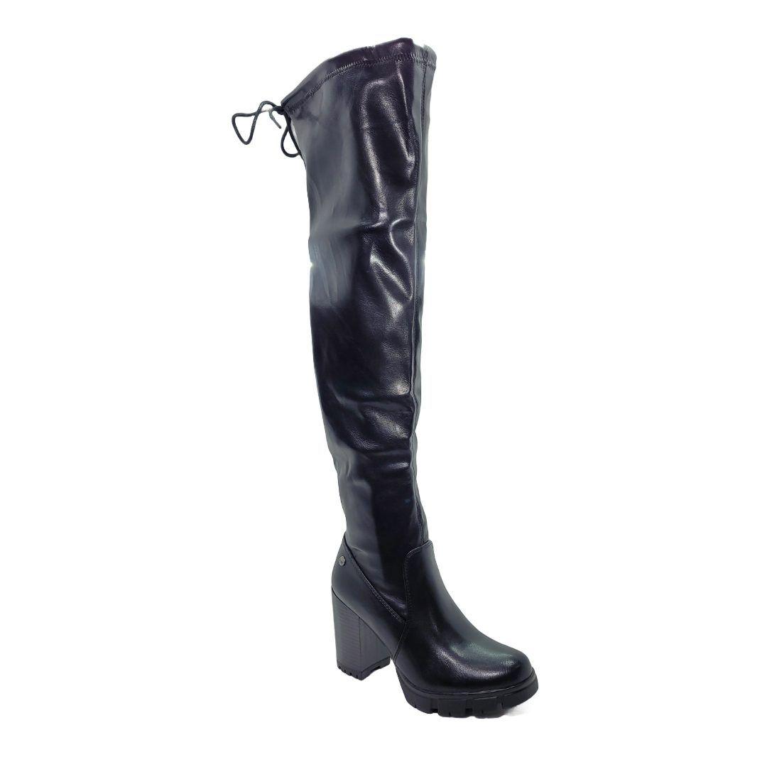 BOTAS BOTELI DE CUERO NEGRAS R72-1-0