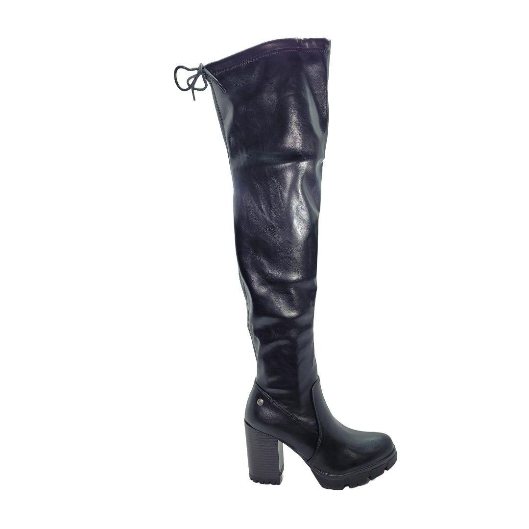BOTAS BOTELI DE CUERO NEGRAS R72-1-1