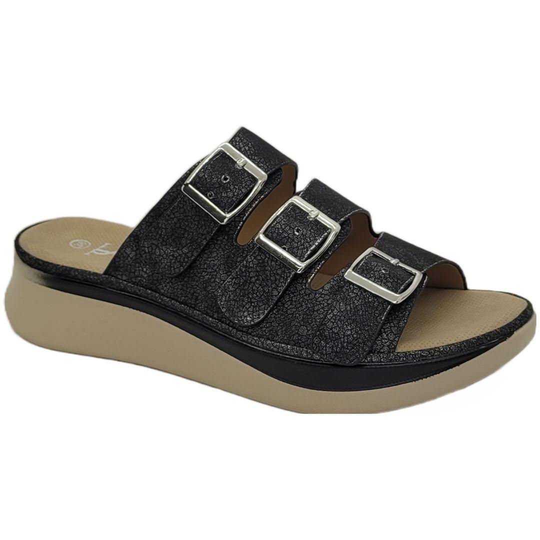 Sandalia Stylo Negro Mujer ST2304-0