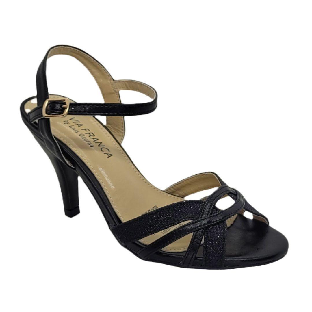 SANDALIAS VIA FRANCA DE FIESTA NEGRO 5G8242-0