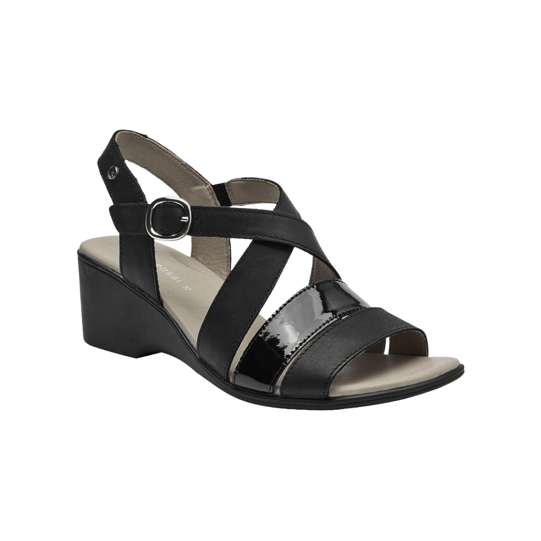SANDALIAS BRUNO ROSSI NEGRO MUJER BRM0010-1