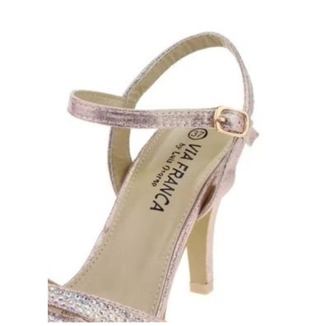 SANDALIAS VIA FRANCA DE FIESTA ROSADO 5G8241-1
