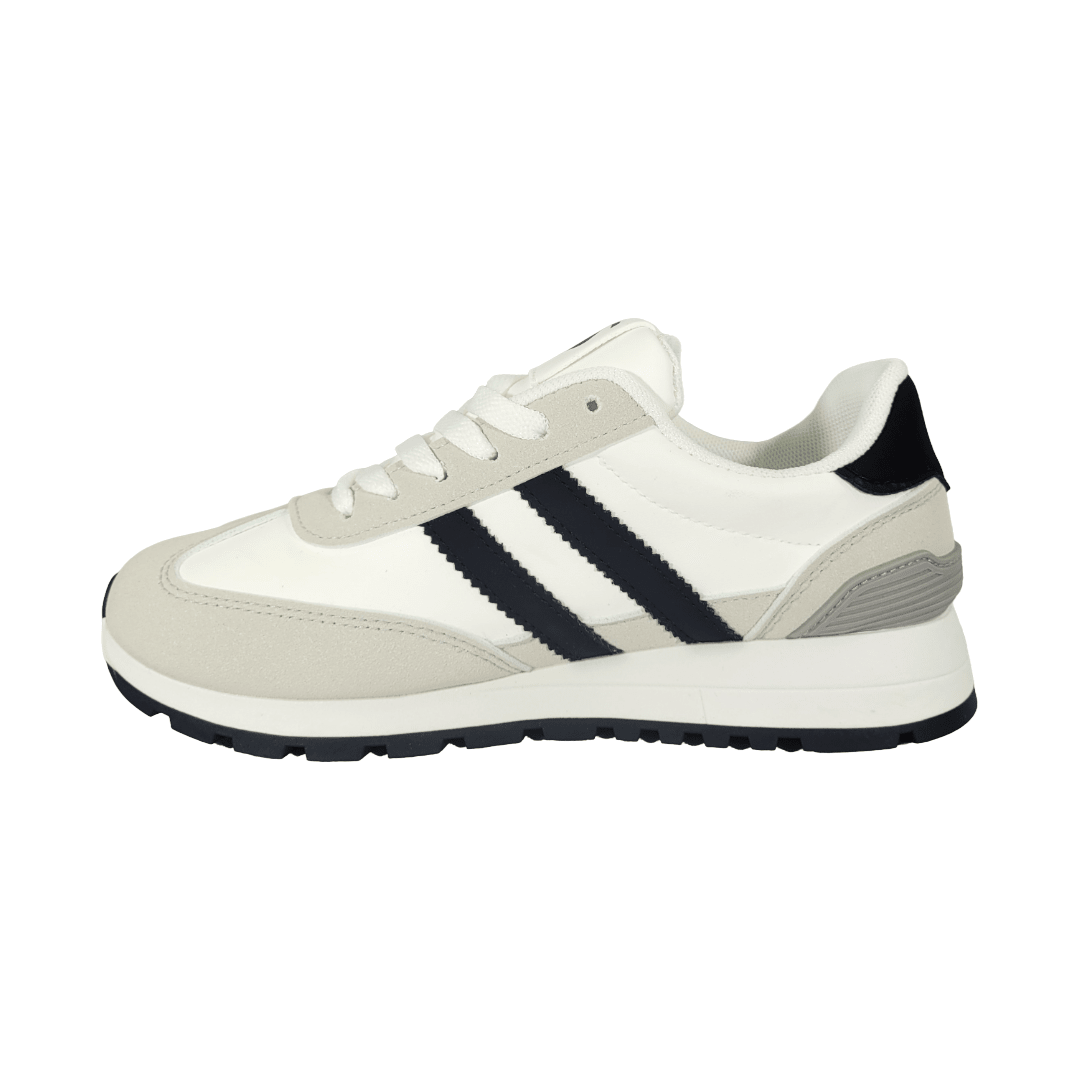ZAPATILLAS URBANAS SKATER BLANCO/NEGRO MUJER | 769-0231-3