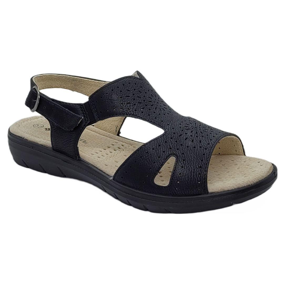 SANDALIA PASSER NEGRO MUJER 220-02-0