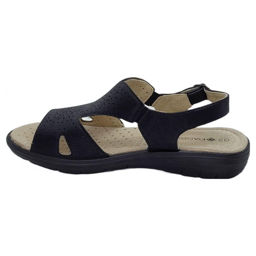 SANDALIA PASSER NEGRO MUJER 220-02-1