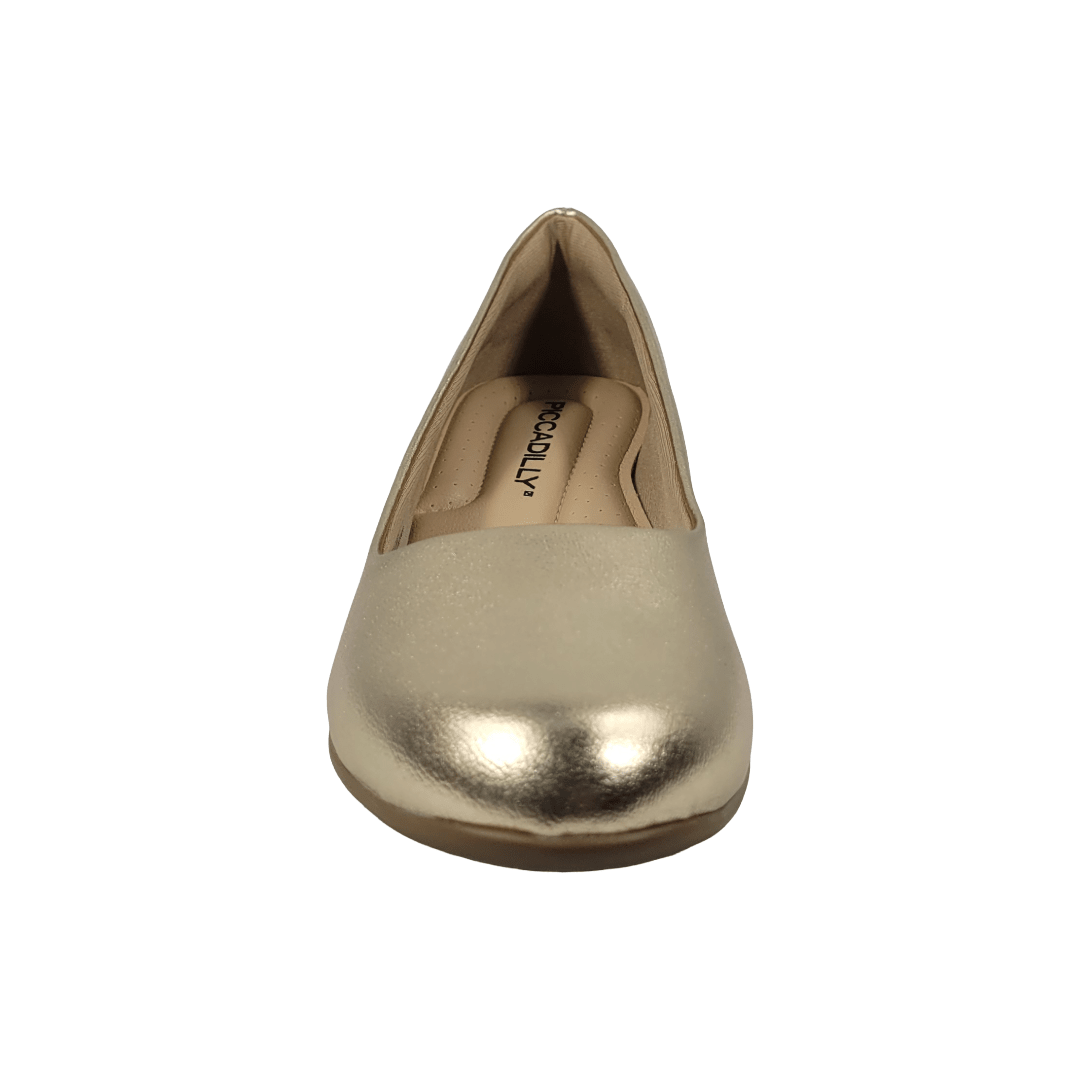 ZAPATOS FORMALES PICCADILLY DORADO MUJER VU4010T-2