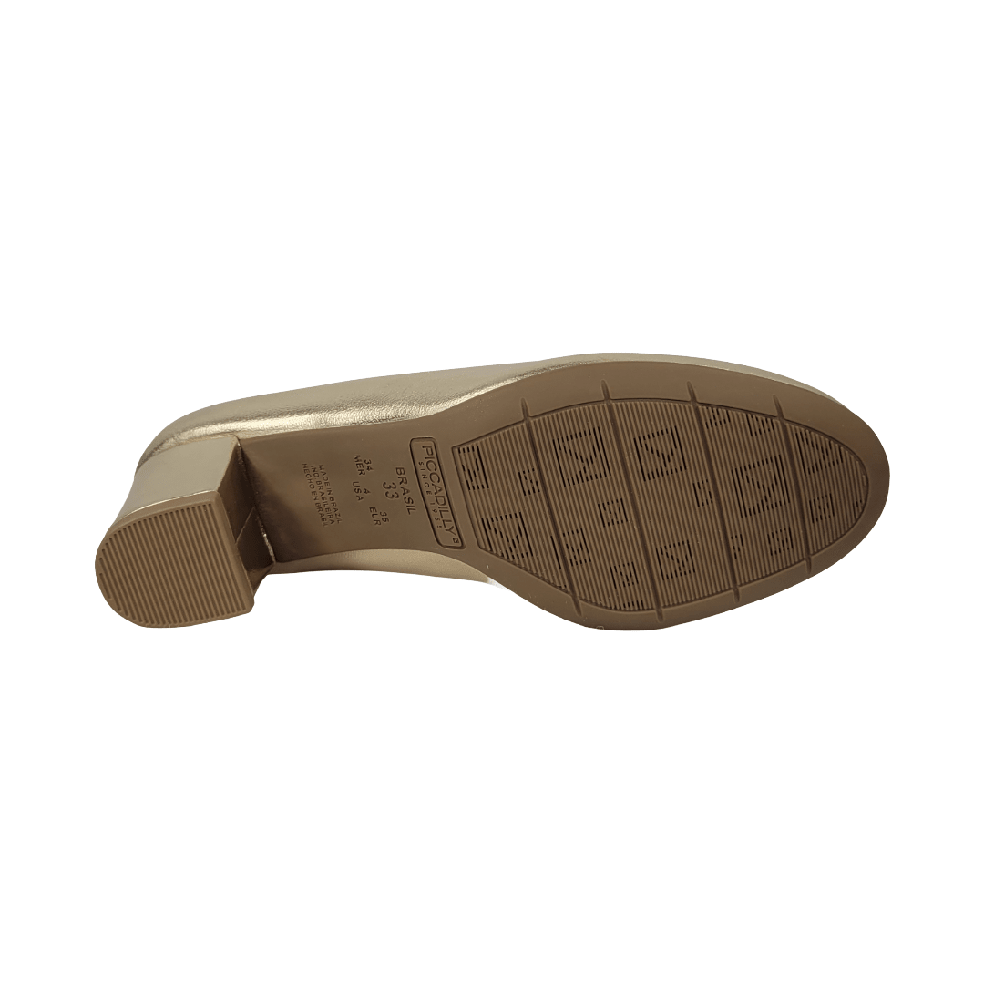 ZAPATOS FORMALES PICCADILLY DORADO MUJER VU4010T-4