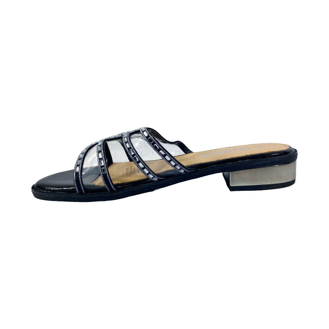 SANDALIAS DE FIESTA HUALUNAOTE NEGRO MUJER | R1911-3
