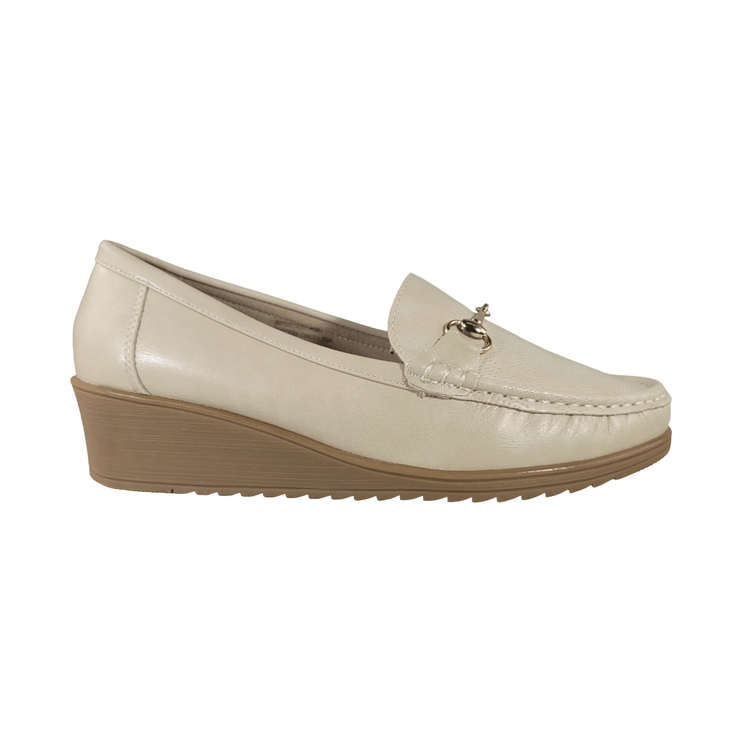 MOCASINES HUALUNAOTE BEIGE MUJER | H-182-0